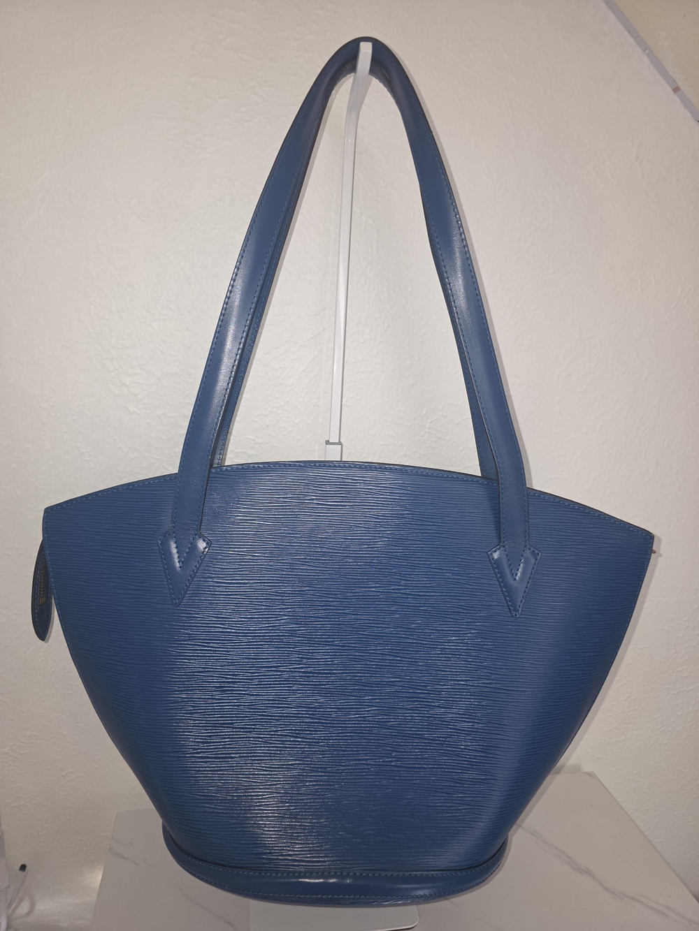 Louis Vuitton Toledo Blue Epi Leather Saint Jacques GM Tote Bag